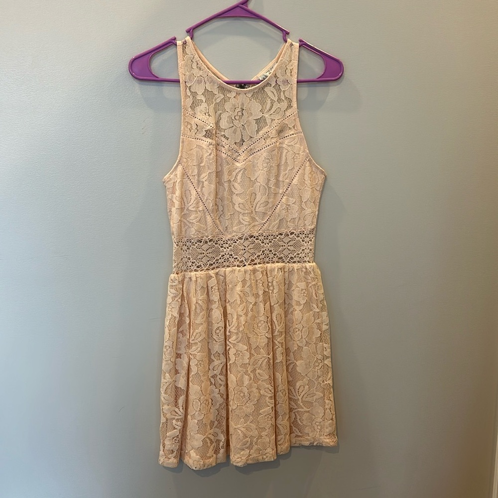 Small peach dress